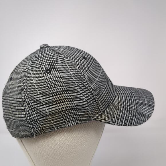 Puma Fitted Baseball Hat Gray One Size Embroidered Logo Plaid Outdoor - Picture 5 of 9
